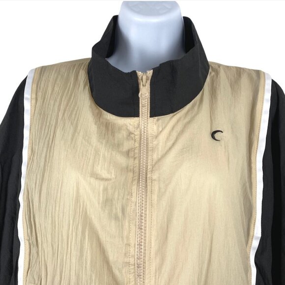 Zyia Active Black And Tan Block Zipper Jacket Full Zip NWT Women's Large - Picture 3 of 12